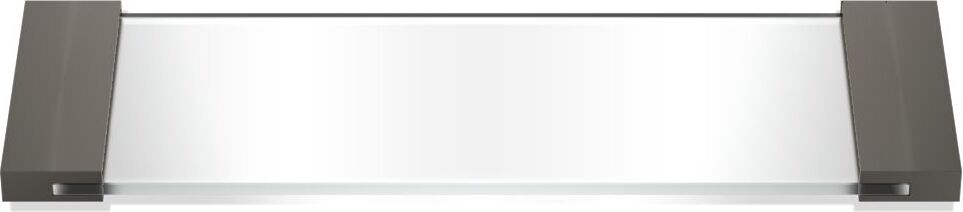Corner Badezimmertablett 12 x 34 cm dunkles Metall matte