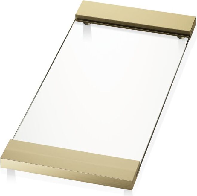 Badezimmerablagen Corner Badezimmertablett 17 X 37 Cm Gold Matt