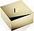 Corner Badrumsförvaring 17 cm, guld, med lock