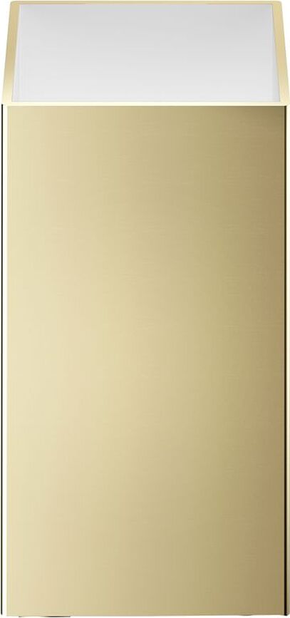 Corner Bathroom container 8 cm gold matte