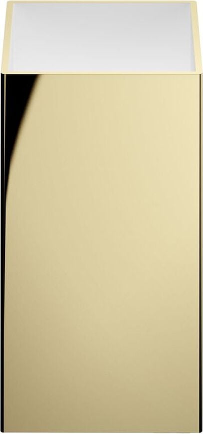 Corner Bathroom container 8 cm golden