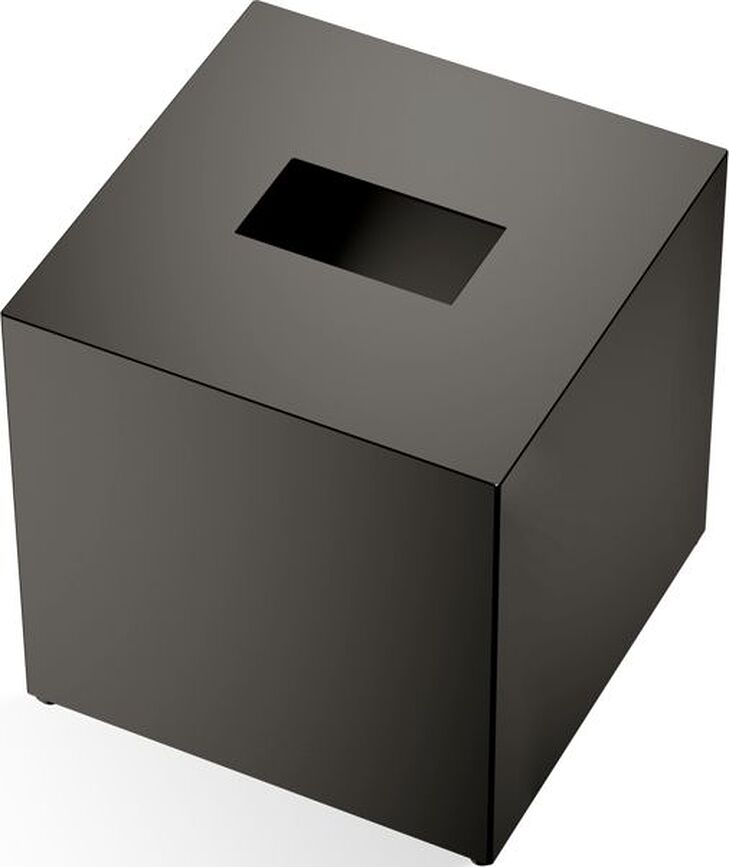 Corner Distributeur de Mouchoirs carré, en métal foncé mat