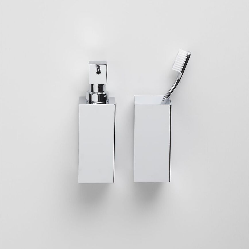 Corner Distributeur de Savon mural, noir mat