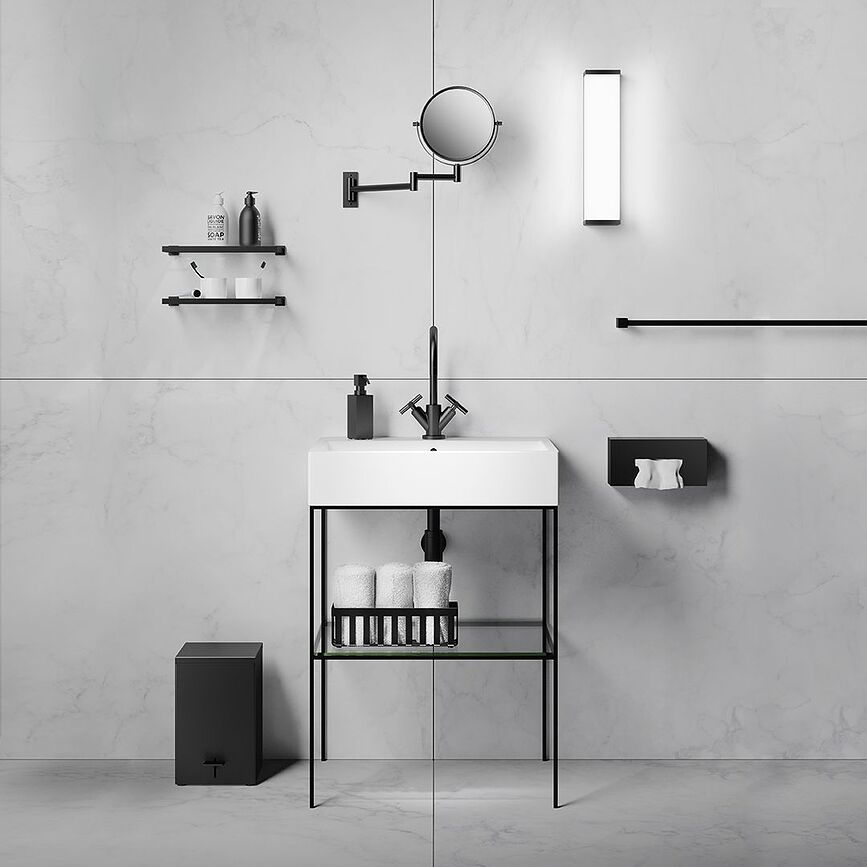 Corner Distributeur de Savon, noir mat