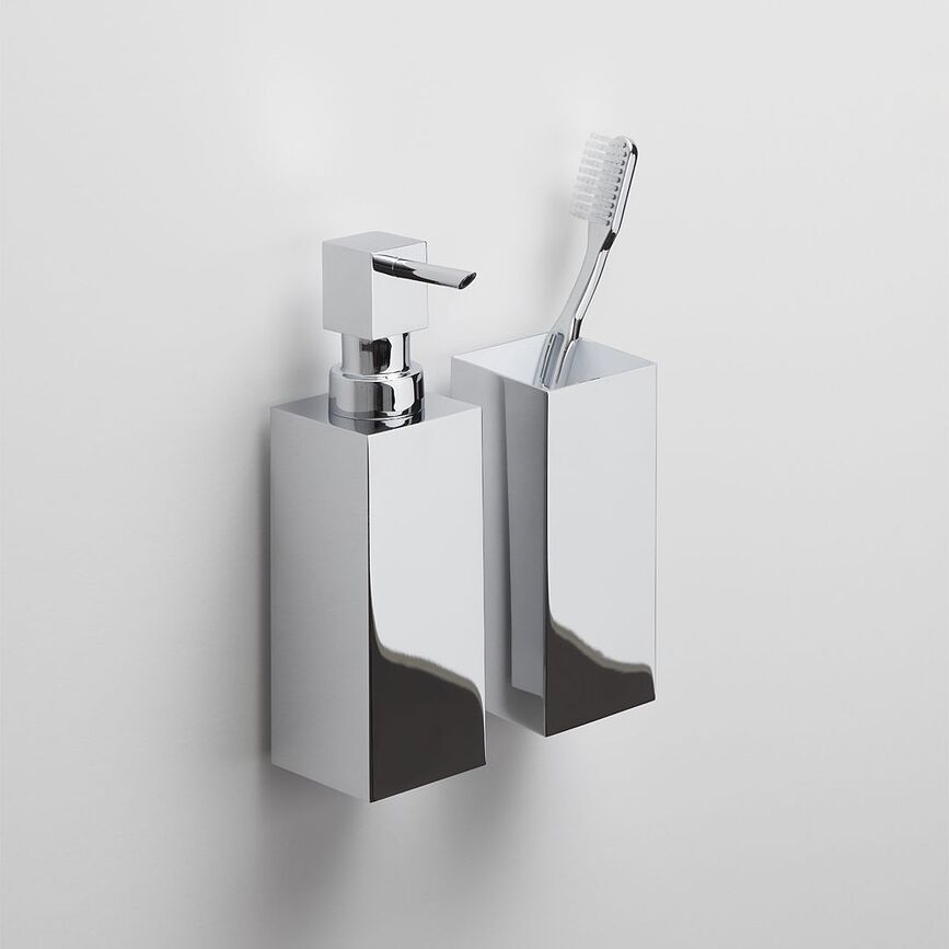 Corner Dozator za Sapun zidni crni mat