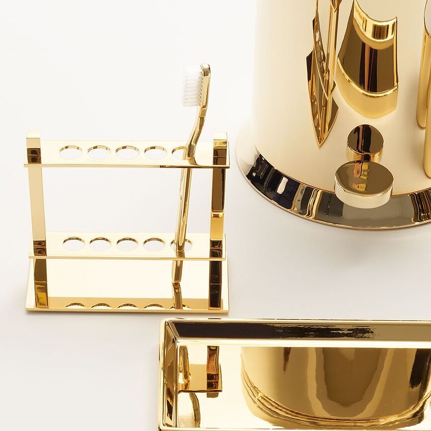 Corner Držač za četkice za zube zlatni