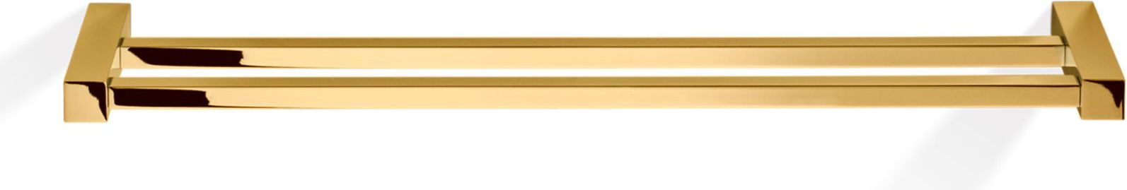 Corner Handtuchreling 80 cm goldfarben doppelt