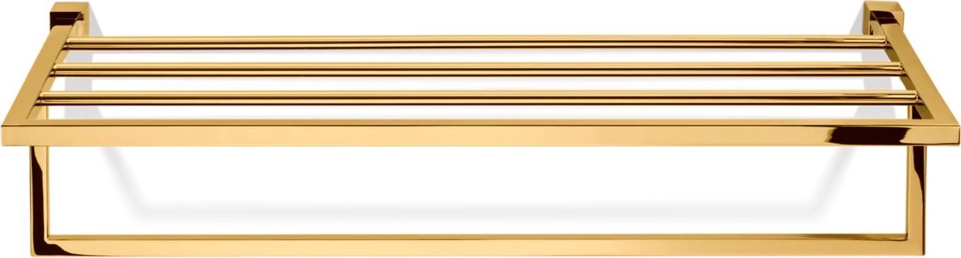 Corner Handtuchreling goldfarben mit Ablagebrett