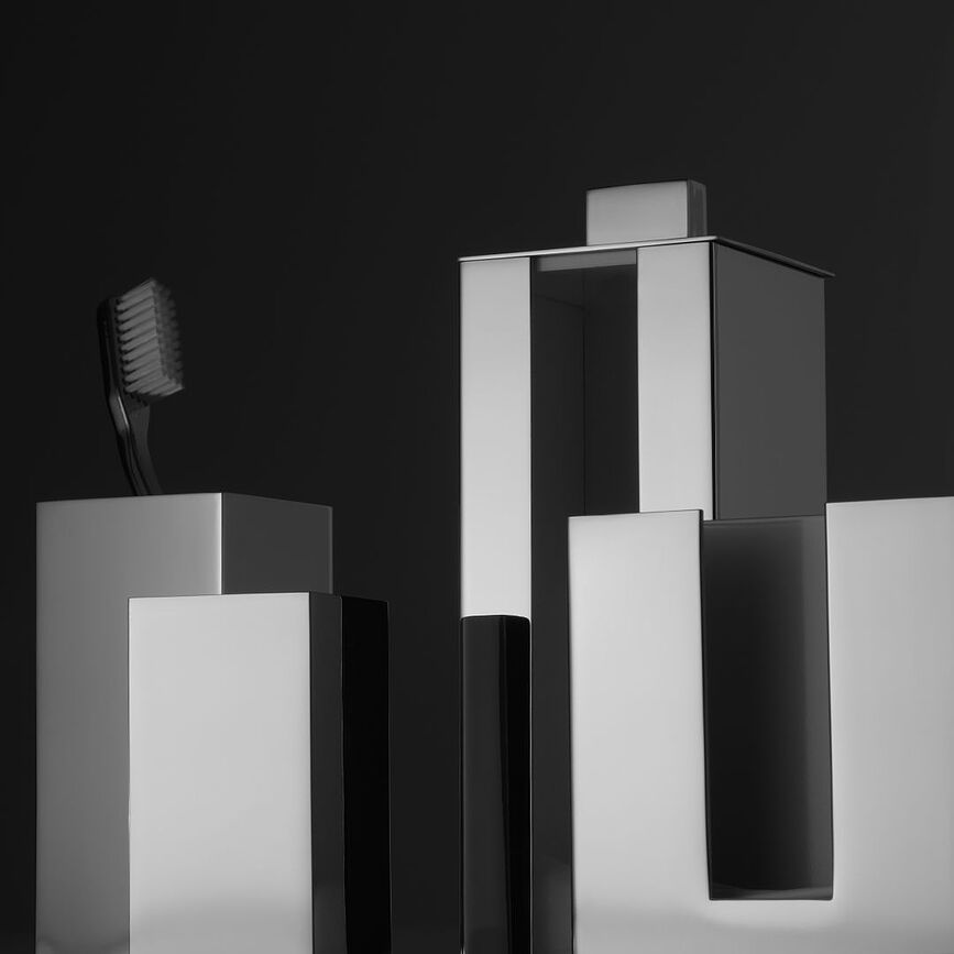 Corner Pot pour Coton-Tiges, doré