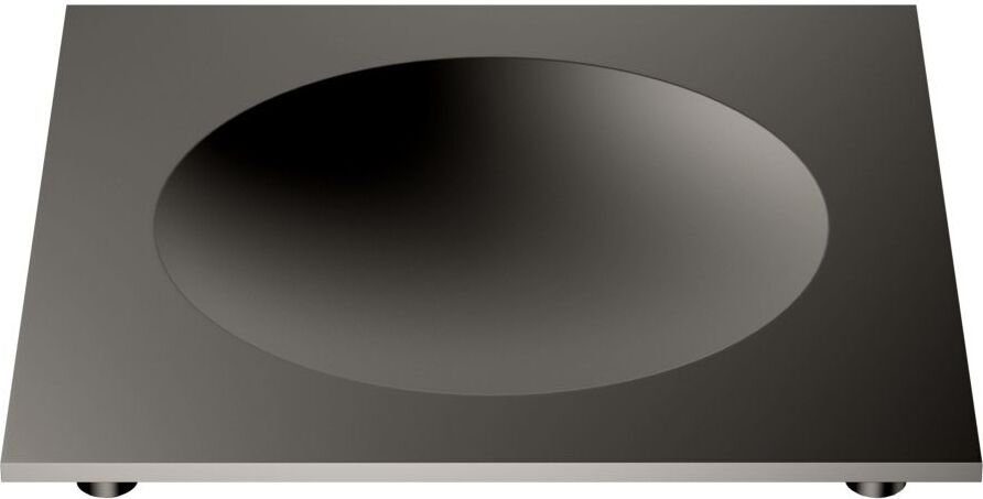 Corner Seifenschale quadratisch dunkles Metall matte