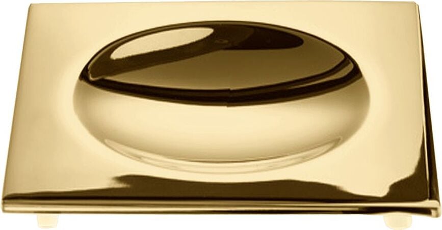 Corner Soap dish square golden