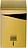 Corner Soft Close Papperskorg, 32 cm, kvadratisk, guld