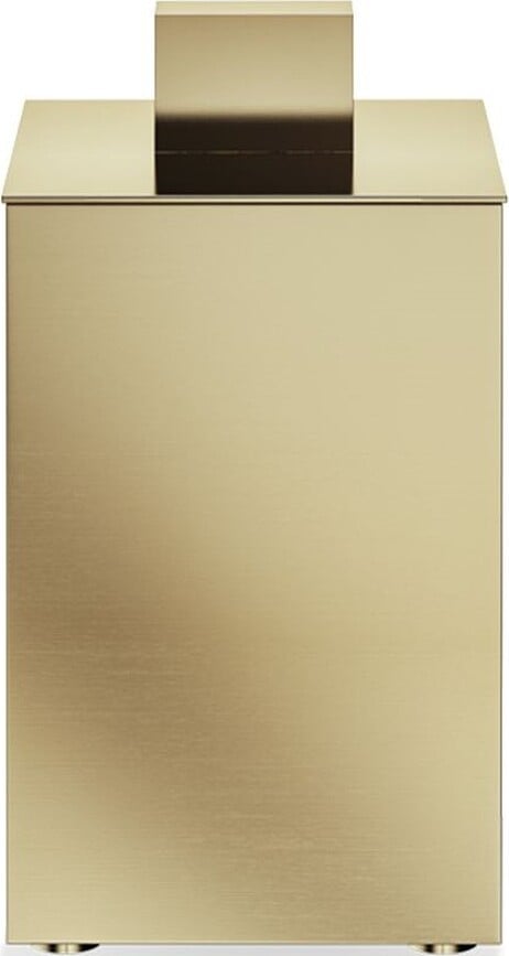 Corner Spremnik kupaonski s poklopcem 6 x 11 cm zlatni mat