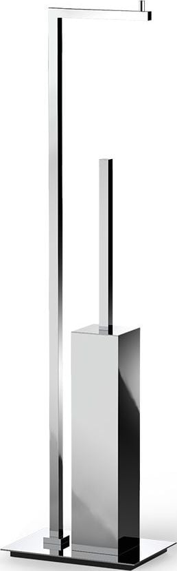 Corner Toilettenpapierständer und WC-Bürste Chrom