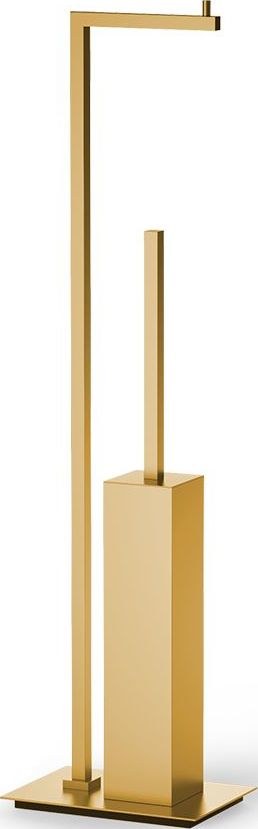 Corner Toilettenpapierständer und WC-Bürste gold matt
