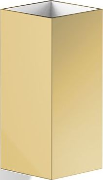 Corner Zahnbürstenbecher gold matt für die Wand