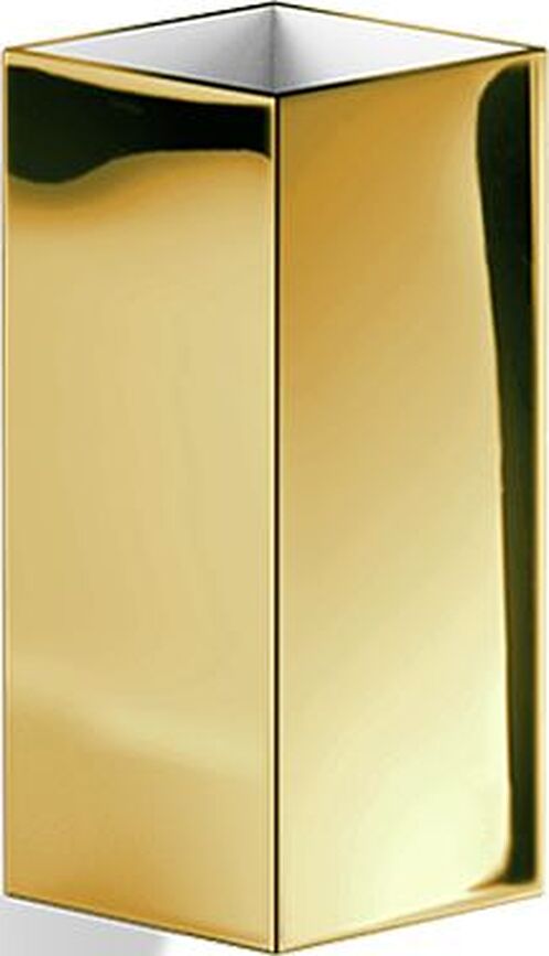 Corner Zahnbürstenbecher goldfarben für die Wand