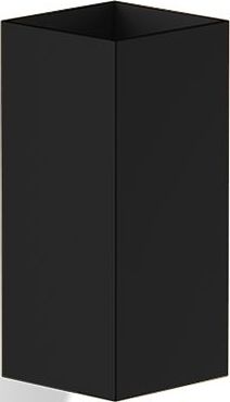 Corner Zahnbürstenbecher schwarz matt für die Wand