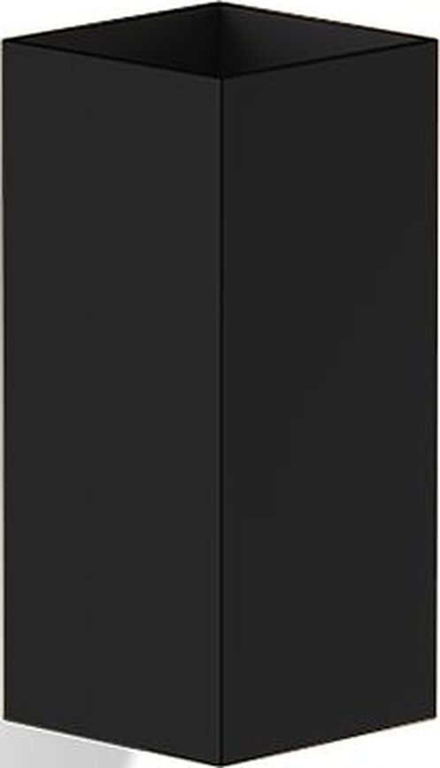 Corner Zahnbürstenbecher schwarz matt für die Wand