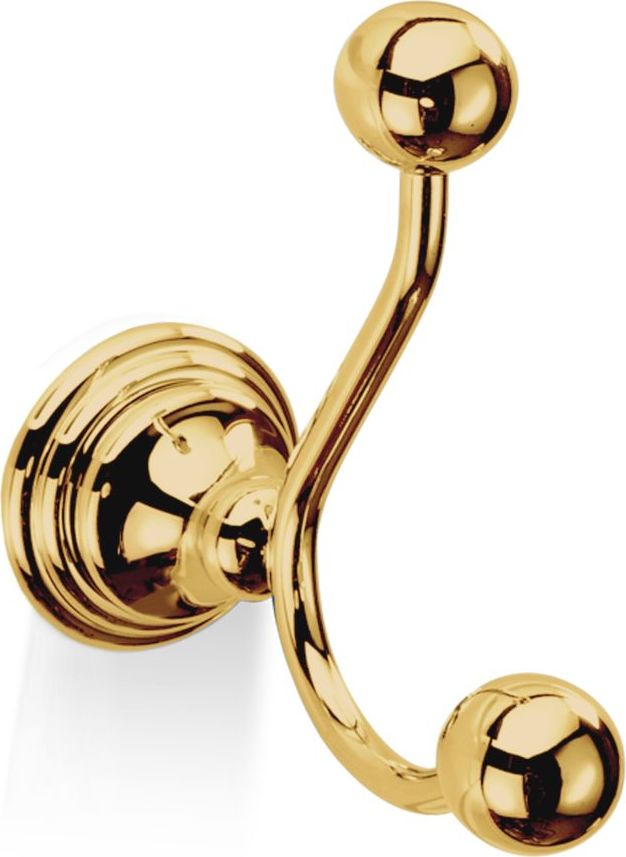 Decor Walther Classic Haken für Handtücher goldfarben doppelt