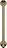 Decor Walther Classic Handduksstång vertikal 46 cm, guld
