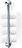 Decor Walther Classic Handduksstång vertikal 46 cm, krom