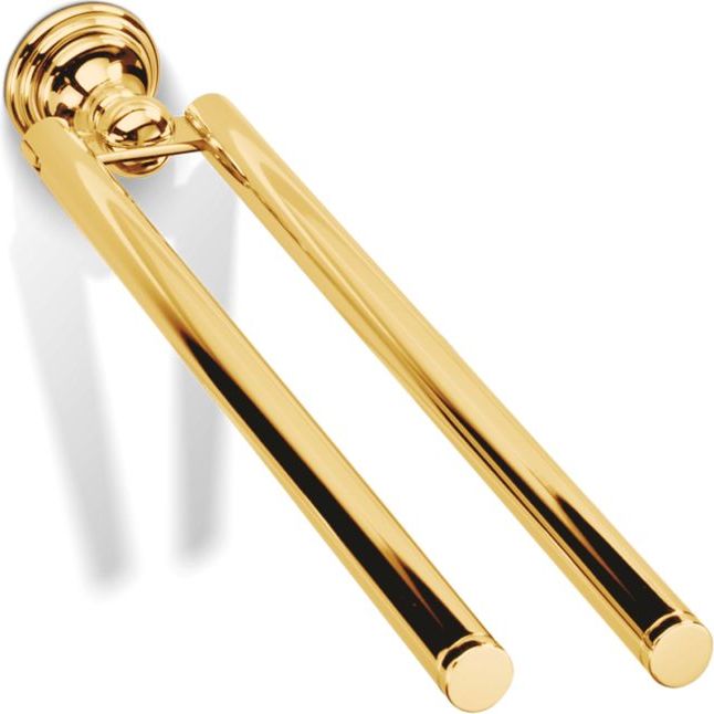 Decor Walther Classic Handtuchreling senkrecht goldfarben doppelt