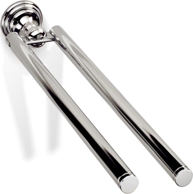 Decor Walther Classic Handtuchreling senkrecht Nickel doppelt