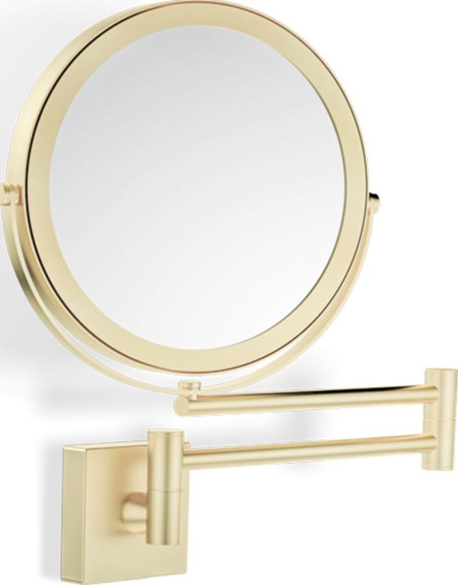 Decor Walther Kosmetikspiegel mit 5x Vergrößerung 48 cm gold matt mit Ausleger