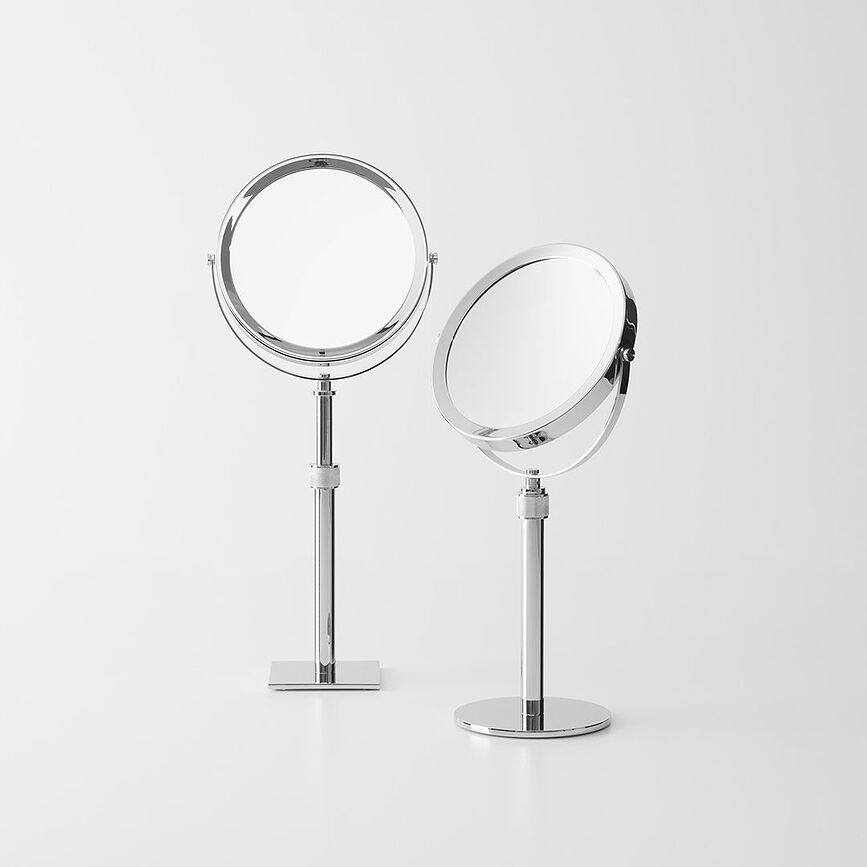 Decor Walther Miroir Cosmétique grossissant x5, métal foncé mat