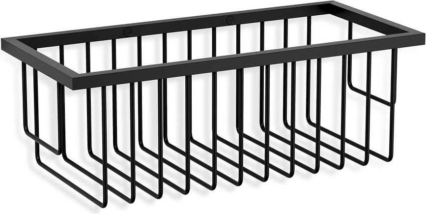 Decor Walther Panier de Douche, noir mat