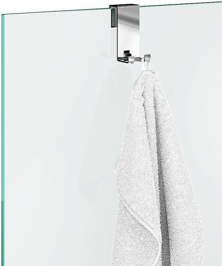 Decor Walther Porte-Serviettes pour cabine de douche, chromé