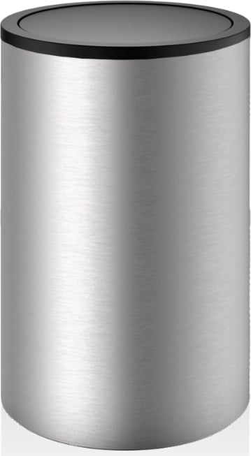 Decor Walther Wäschekorb 58 cm rund Stahl matt-schwarz mit Klappe