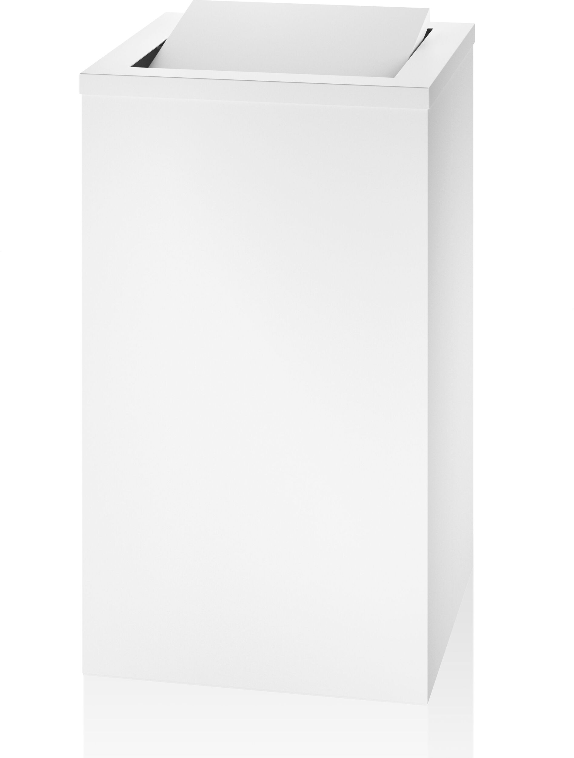 Decor Walther Wäschekorb 58 cm Weiß matt mit Klappe
