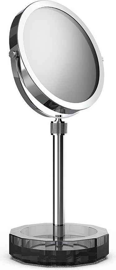 Espejo de Maquillaje Kristall, cromado, con soporte
