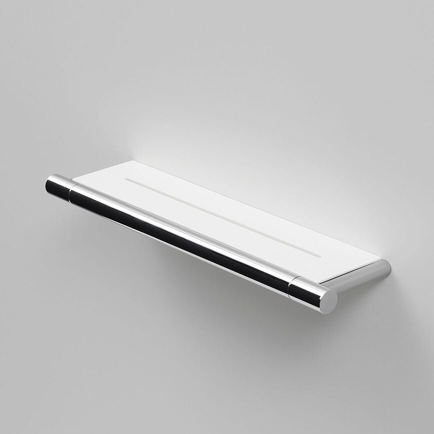 Estante de Ducha Bar, de metal oscuro, acabado mate