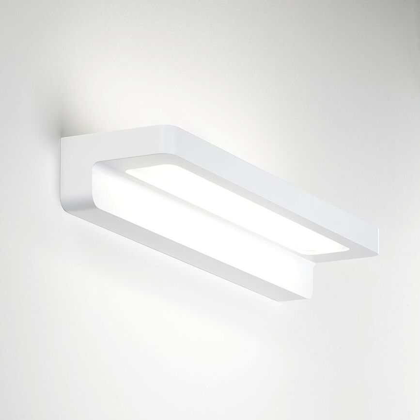 Form Applique 34 cm, blanc mat