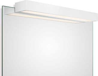 Gaismeklis virs spoguļa Box Clip On LED matēts balts