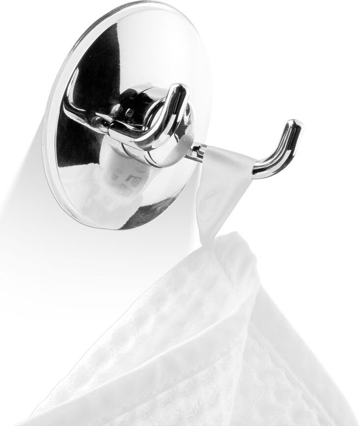 Gancho doble para toallas Decor Walther, cromado, con ventosa
