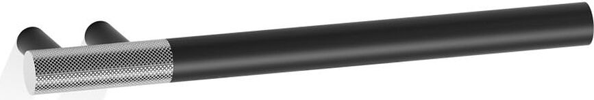 Handdoekrek Club juist 25 cm zwart mat-chroom