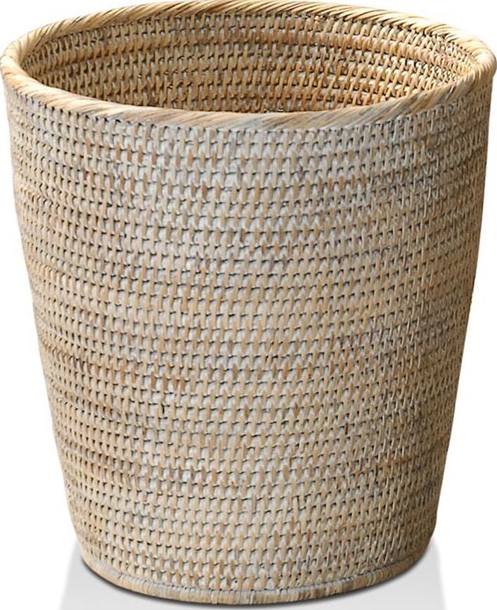 Kôš na uskladnenie Basket okrúhly, svetlý