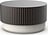 Koupelnová dóza Of Line s hnědým víčkem 16,5 cm krémová