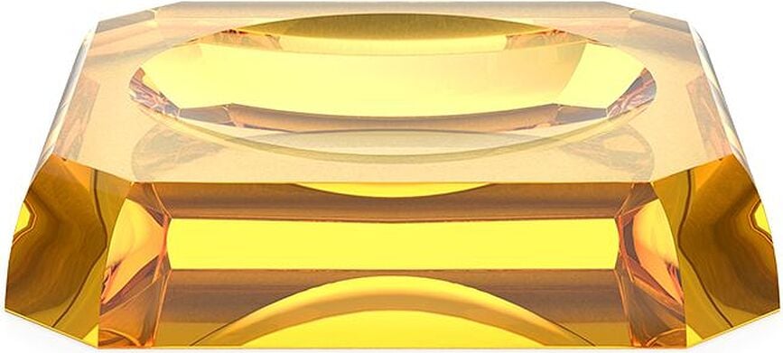 Kristall Soap dish amber