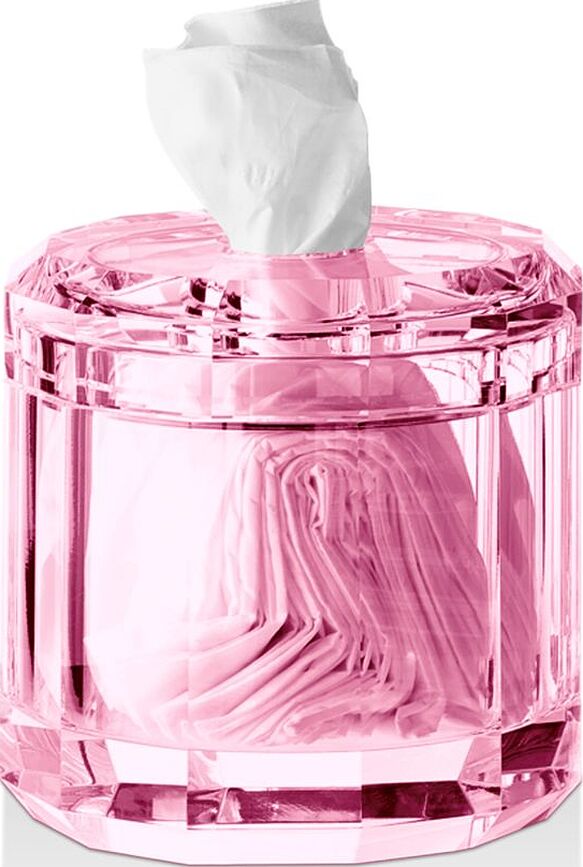 Kristall Taschentuchhalter rosa