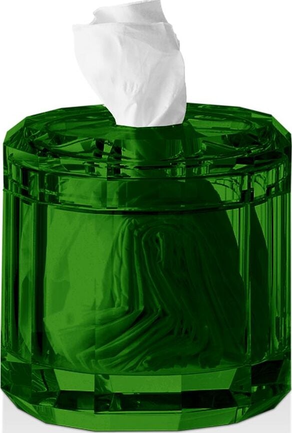 Kristall Tissues container green