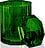 Kristall Vannitoa konteiner roheline