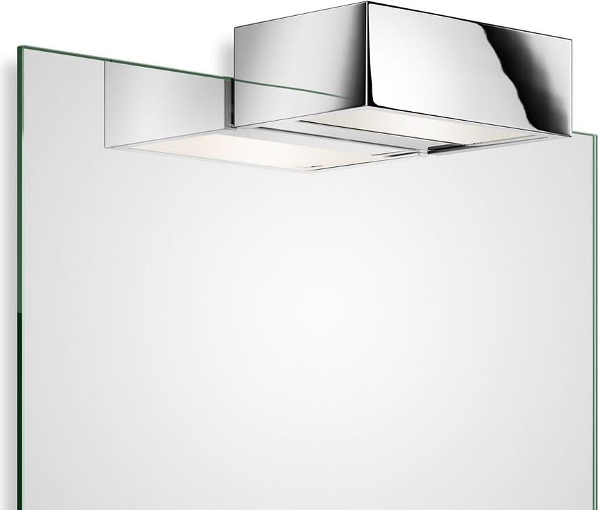 Lamp voor boven spiegel Box Clip On 15 cm chroom