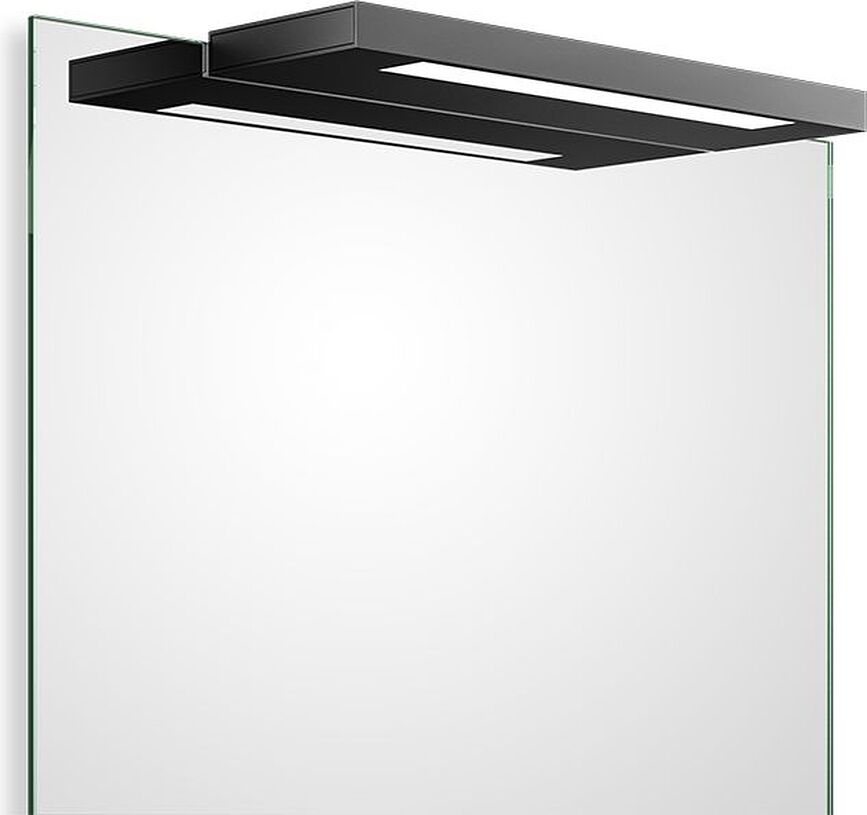 Lamp voor boven spiegel Slim Clip On 34 cm matzwart