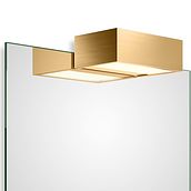 Lampa nad lustro Box Clip On LED 2700K 15 cm złoty mat