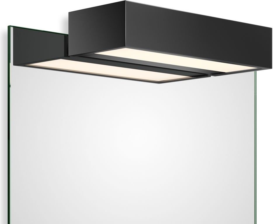 Lampa nad lustro Box Clip On LED 2700K 25 cm czarny mat